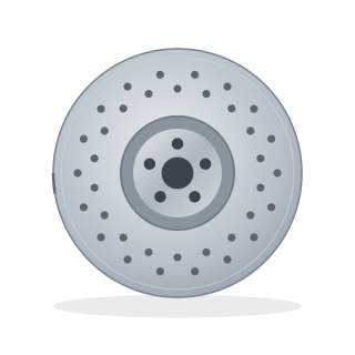 Front brake disc pair, 278 mm vented