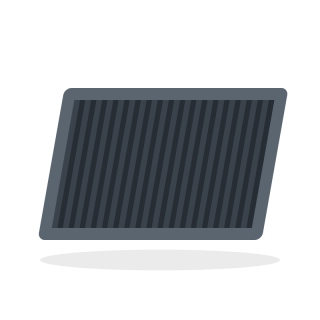 Cabin pollen filter with activated carbon