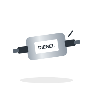 Diesel fuel filter