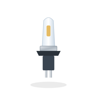 H7 halogen headlight bulbs, twin pack
